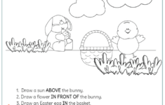 Kindergarten Easter Following Directions Worksheet Worksheets 2025 pertaining to Easter Following Directions Worksheets