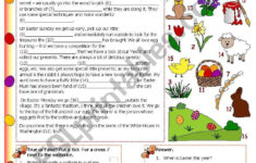 My Easter Holiday - Esl Worksheettecus regarding Easter Holiday Worksheets