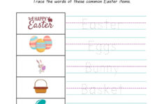 Page 4 - Free Custom Printable Easter Worksheet Templates | Canva with Easter Writing Worksheets