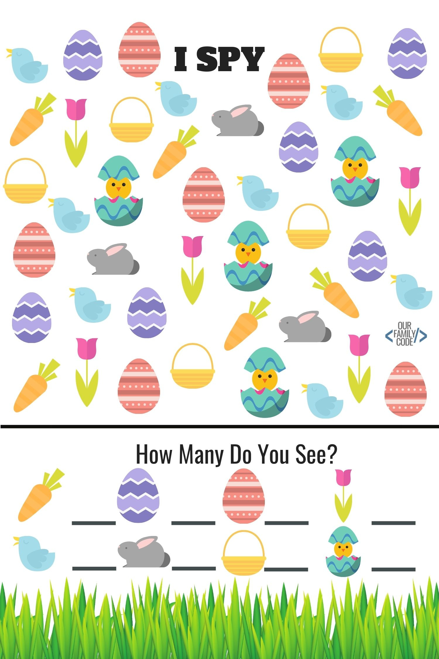 Preschool Easter Worksheets For Kids - Our Family Code inside Fun Easter Worksheets For Kindergarten