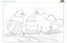 Printable Easter Dot To Dot intended for Dot To Dot Easter Worksheets