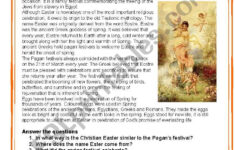 The History Of Easter - Esl Worksheets.lefevre intended for History of Easter Worksheets