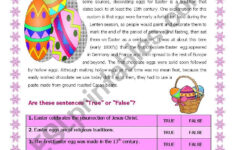 The History Of The Easter Egg - Esl Worksheetelle81 for Easter History Worksheets
