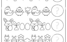 What Comes Next. Easter Black And White Matching Activity For intended for Easter Symbols Worksheets