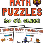 12 Thanksgiving Math Activities For Grades 1 8 — Mashup Math For Thanksgiving Math Worksheets Middle School