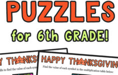 12 Thanksgiving Math Activities For Grades 1-8 — Mashup Math for Thanksgiving Math Worksheets Middle School