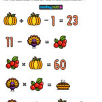12 Thanksgiving Math Activities For Grades 1 8 — Mashup Math Regarding Thanksgiving Fun Math Worksheets Printable