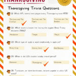 25 Fun Thanksgiving Trivia Questions And Answers For Work Inside Thanksgiving Trivia Worksheet