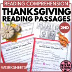 2Nd Grade Thanksgiving Reading Passages And Comprehension For 2Nd Grade Thanksgiving Reading Comprehension Worksheets
