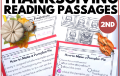 2Nd Grade Thanksgiving Reading Passages And Comprehension for 2Nd Grade Thanksgiving Reading Comprehension Worksheets