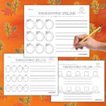 3 Free Thanksgiving Word Mapping Worksheets   Literacy Learn Intended For Thanksgiving Spelling Worksheets