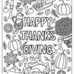 67 Thanksgiving Coloring Pages (Free Pdf Printables) Intended For Happy Thanksgiving Worksheet
