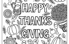 67 Thanksgiving Coloring Pages (Free Pdf Printables) intended for Happy Thanksgiving Worksheet