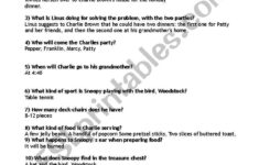 A Charlie Brown Thanksgiving- Answers - Esl Worksheetstella_Mater in Charlie Brown Thanksgiving Worksheet