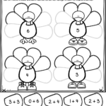 Addition: Thanksgiving Turkey Math Worksheet Worksheet In Thanksgiving Addition Worksheets