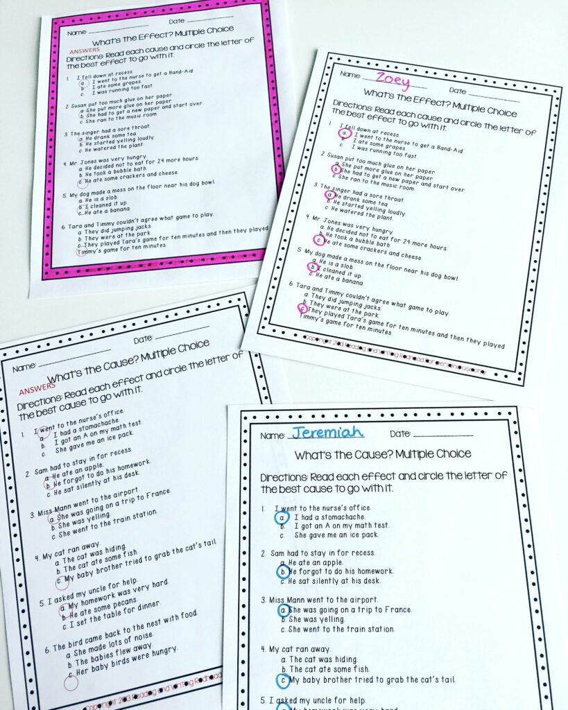 Cause And Effect: 7 Valuable Strategies For Your Readers pertaining to Uncle Sam&amp;amp;#039;s Thanksgiving Dinner Worksheet Answers