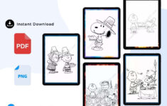 Charlie Brown Thanksgiving Coloring Pages Printable In Pdf for Charlie Brown Thanksgiving Worksheet