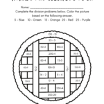 Colordivision Thanksgiving Free Math Worksheets With Regard To Thanksgiving Division Worksheets