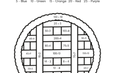Colordivision Thanksgiving Free Math Worksheets within Division Thanksgiving Worksheets