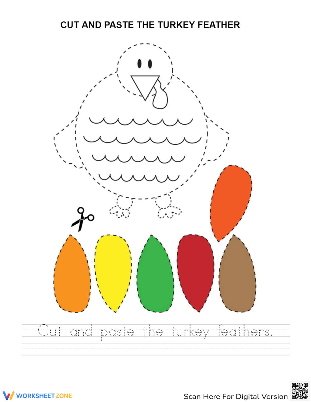 Cut And Paste Thanksgiving Worksheets Worksheets with Cut and Paste Thanksgiving Worksheets