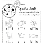 Cvc Paperclip Game Spinner Worksheet   Free Printable, Digital, & Pdf Pertaining To Thanksgiving Cvc Worksheets