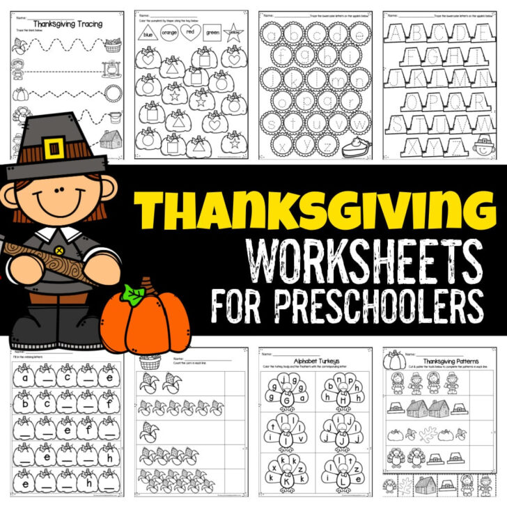 Thanksgiving Worksheets For Preschoolers