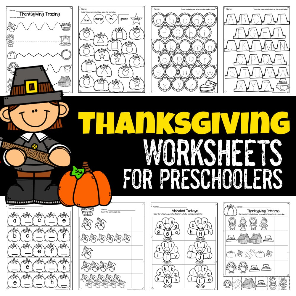 🦃 Free Printable Thanksgiving Worksheets For Preschool throughout Thanksgiving Worksheets For Preschoolers