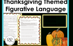 Feasting On Words: 7 Thanksgiving Figurative Language Activities for Thanksgiving Figurative Language Worksheets