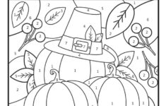Free Colornumber Thanksgiving Printables - Artsy Pretty Colors throughout Thanksgiving Worksheets Color by Number