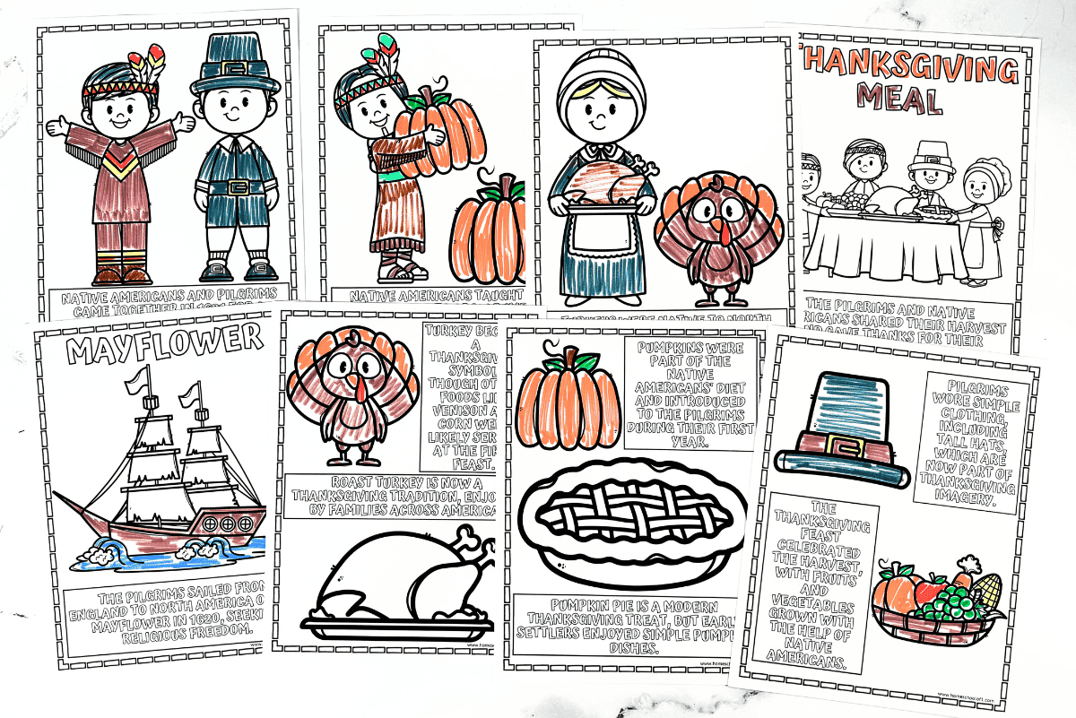 Free History Of Thanksgiving Coloring Page inside The Real Story of Thanksgiving History Channel Worksheet