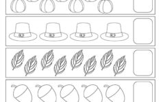 Free Preschool Printable Worksheets: Thanksgiving Math with Thanksgiving Worksheets For Kindergarten Math
