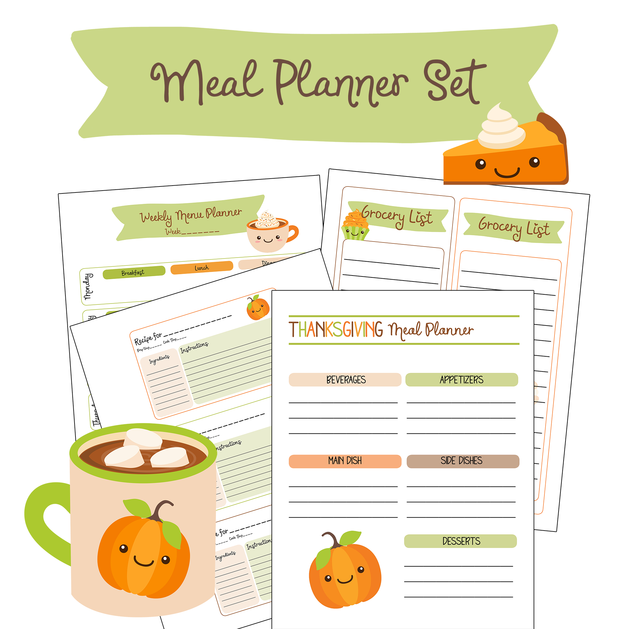 Free Printable Fall Thanksgiving Meal Planner - Family Fresh Meals pertaining to Planning A Thanksgiving Dinner Worksheet