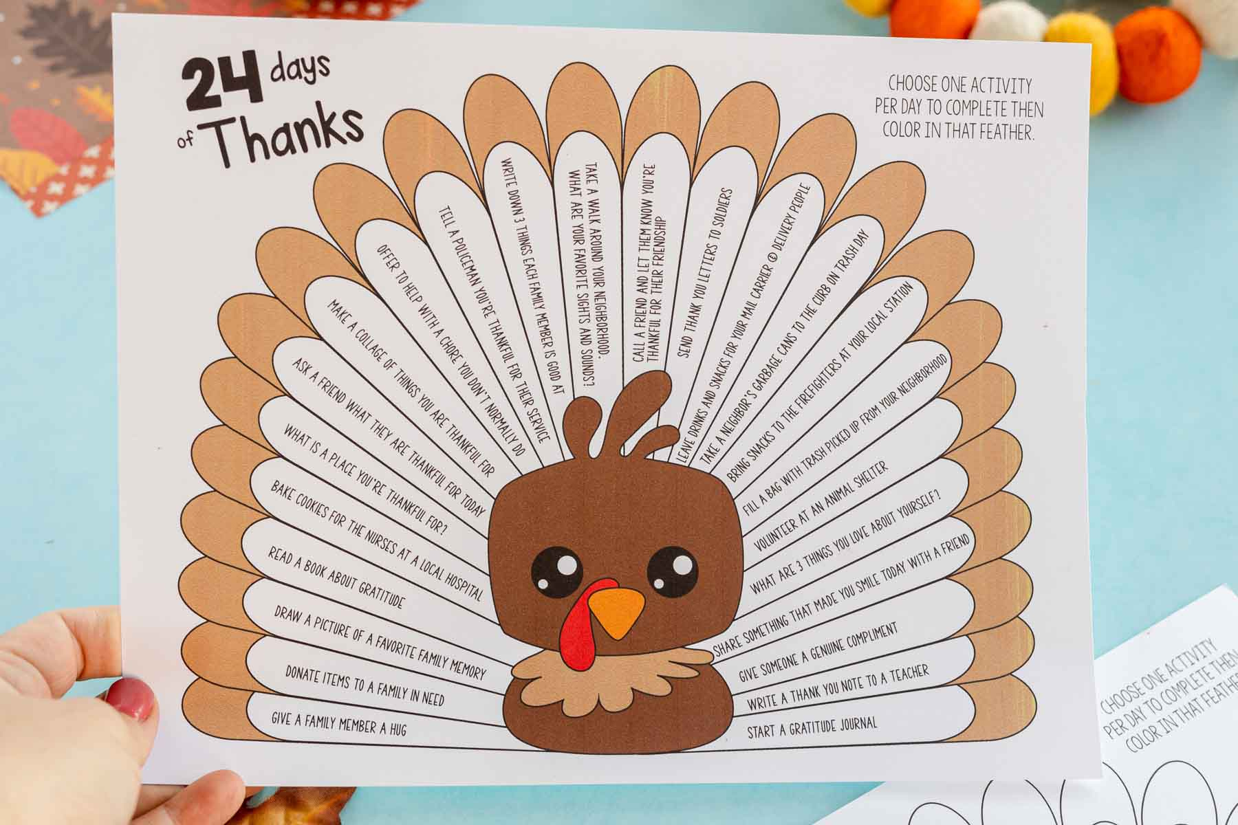 Free Printable Gratitude Thanksgiving Turkeys - Play Party Plan regarding Turkey Thanksgiving Worksheet