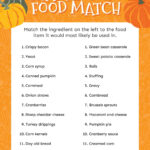 Free Printable Thanksgiving Matching Game   Play Party Plan Within Thanksgiving Games Worksheets