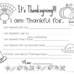 Free Printable Thanksgiving Placemats For The Kids   All My Good With Regard To Kids Thanksgiving Worksheet