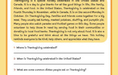 Free Printable Thanksgiving Worksheet Templates | Canva throughout Printable Thanksgiving Reading Comprehension Worksheets
