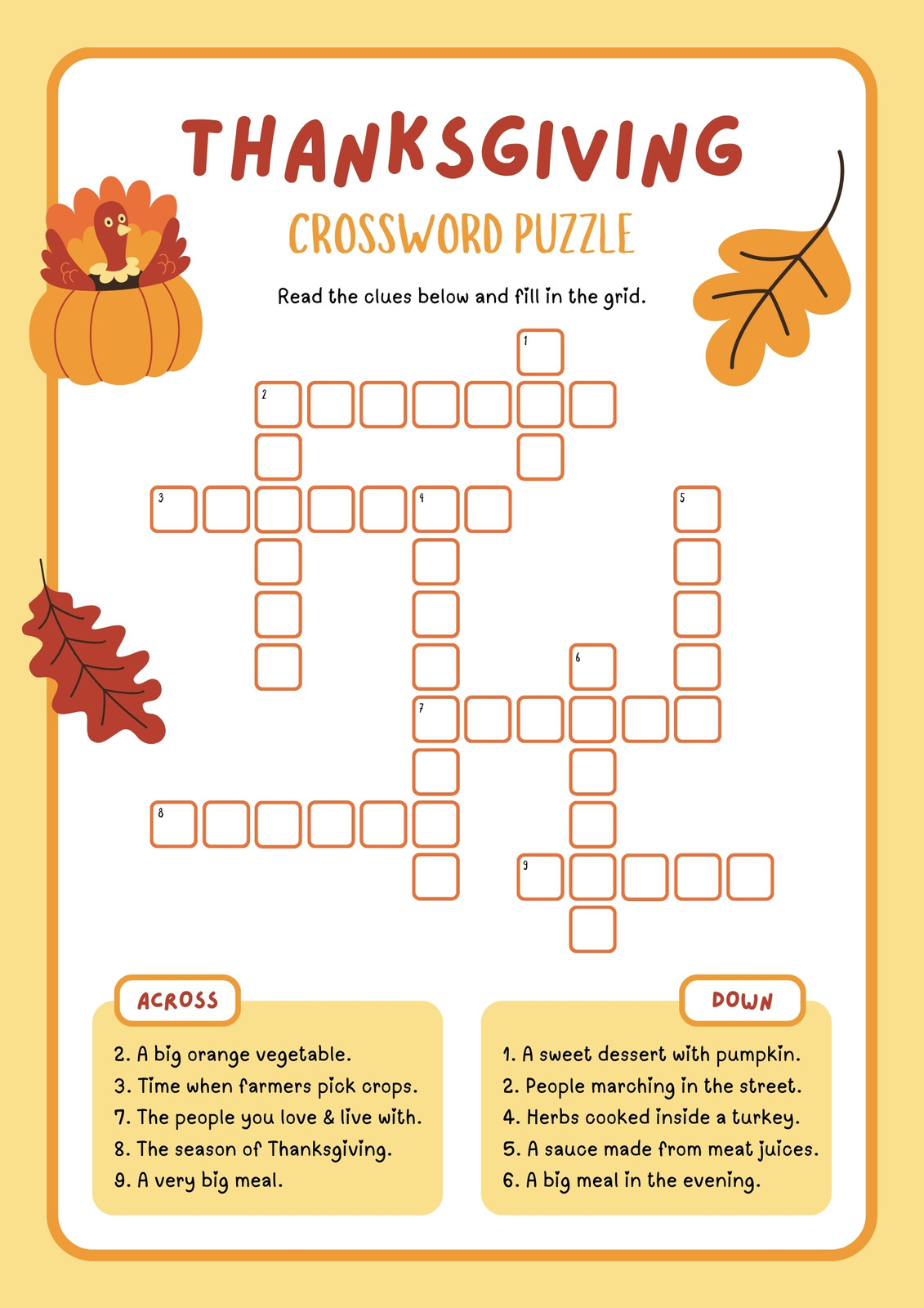 Free Printable Thanksgiving Worksheet Templates | Canva within Worksheet On Thanksgiving