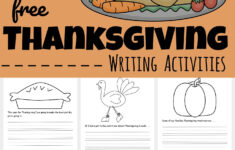 Free Printable Thanksgiving Writing Activities pertaining to Thanksgiving Language Worksheets