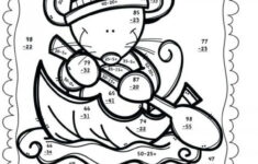 Free Subtraction Coloring Worksheets For Second Grade - Worksheet for Thanksgiving Subtraction With Regrouping Worksheets