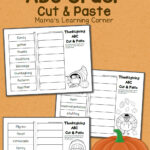 Free Thanksgiving Abc Order Cut And Paste Throughout Thanksgiving Abc Order Worksheets