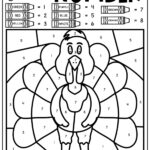 Free Thanksgiving Colornumber Pages   Play Party Plan Regarding Thanksgiving Color By Number Multiplication Worksheets