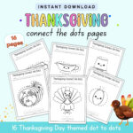 Free Thanksgiving Connect The Dots Printables   The Artisan Life In Thanksgiving Connect The Dots Worksheets