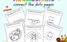 Free Thanksgiving Connect The Dots Printables - The Artisan Life in Thanksgiving Connect the Dots Worksheets
