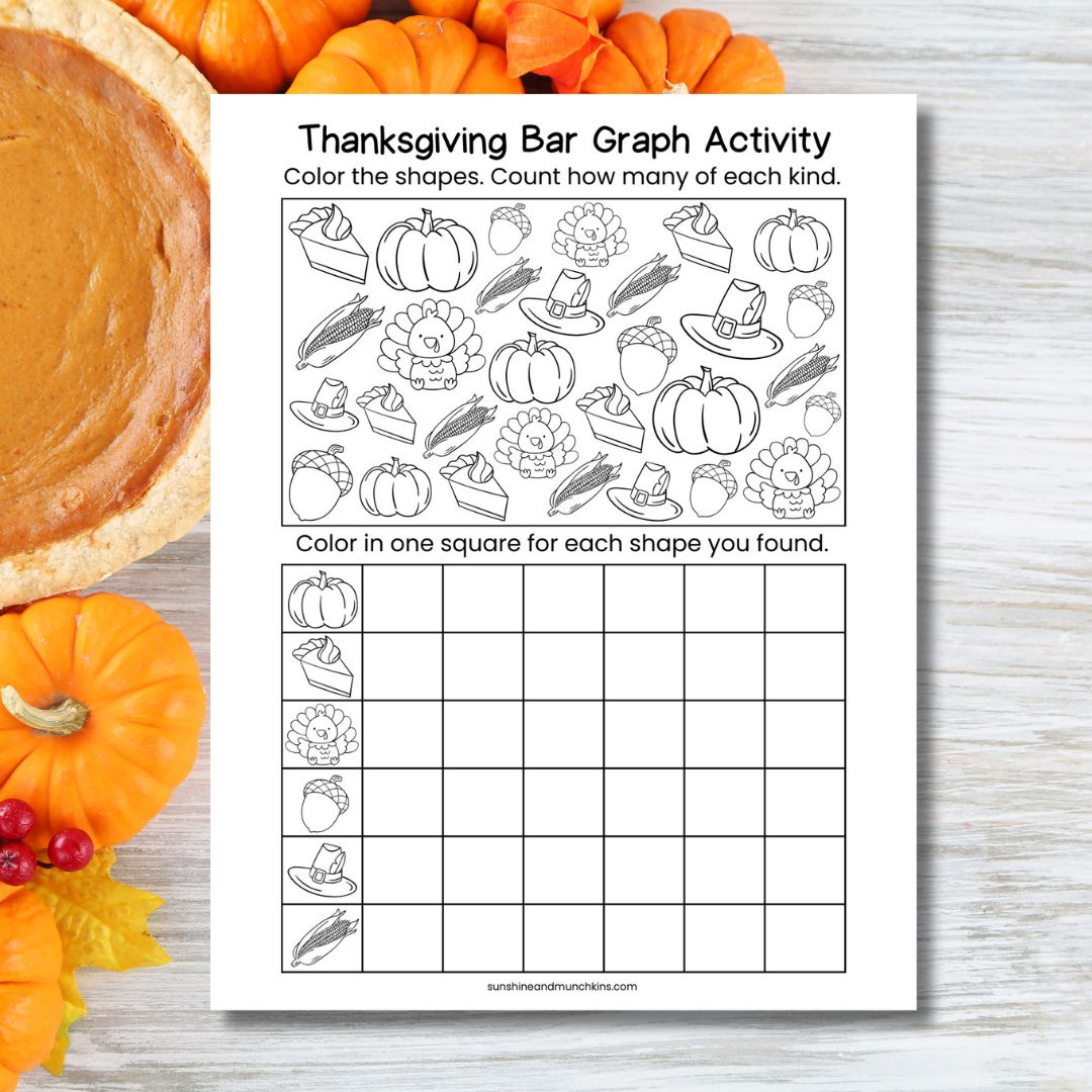 Free} Thanksgiving Graphing Printable For Kids - Sunshine And with regard to Thanksgiving Graphing Worksheets Free