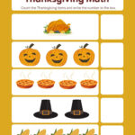Free Thanksgiving Math Activities For Preschool Kids   Academy Inside Thanksgiving Preschool Math Worksheets