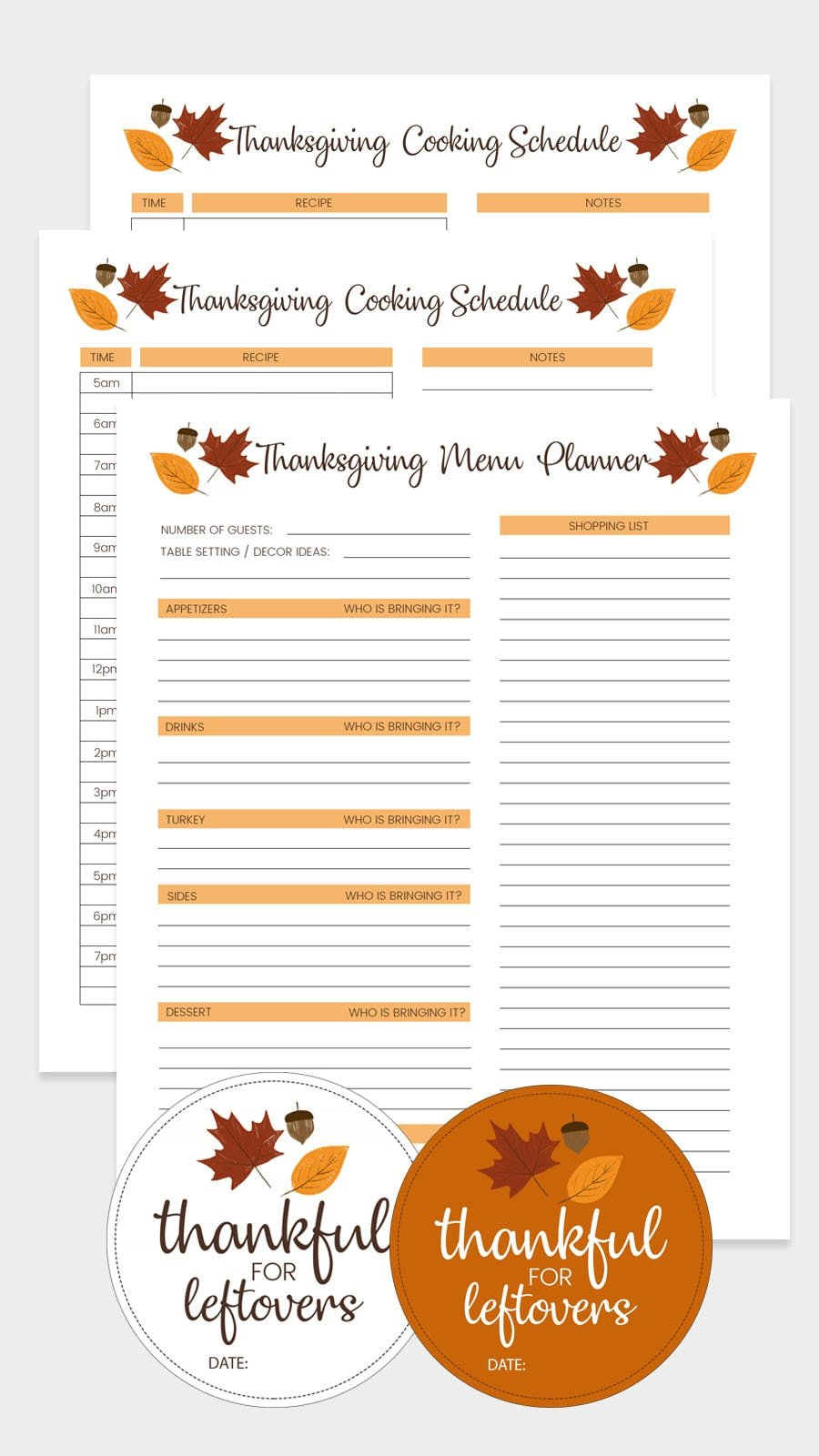 Free Thanksgiving Menu Template, Schedule + Tags | Lil&amp;#039; Luna within Thanksgiving Menu Worksheet