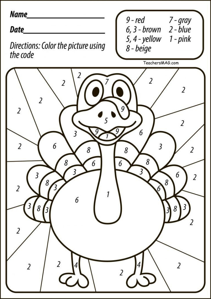 Free Printable Thanksgiving Worksheets For Kindergarten