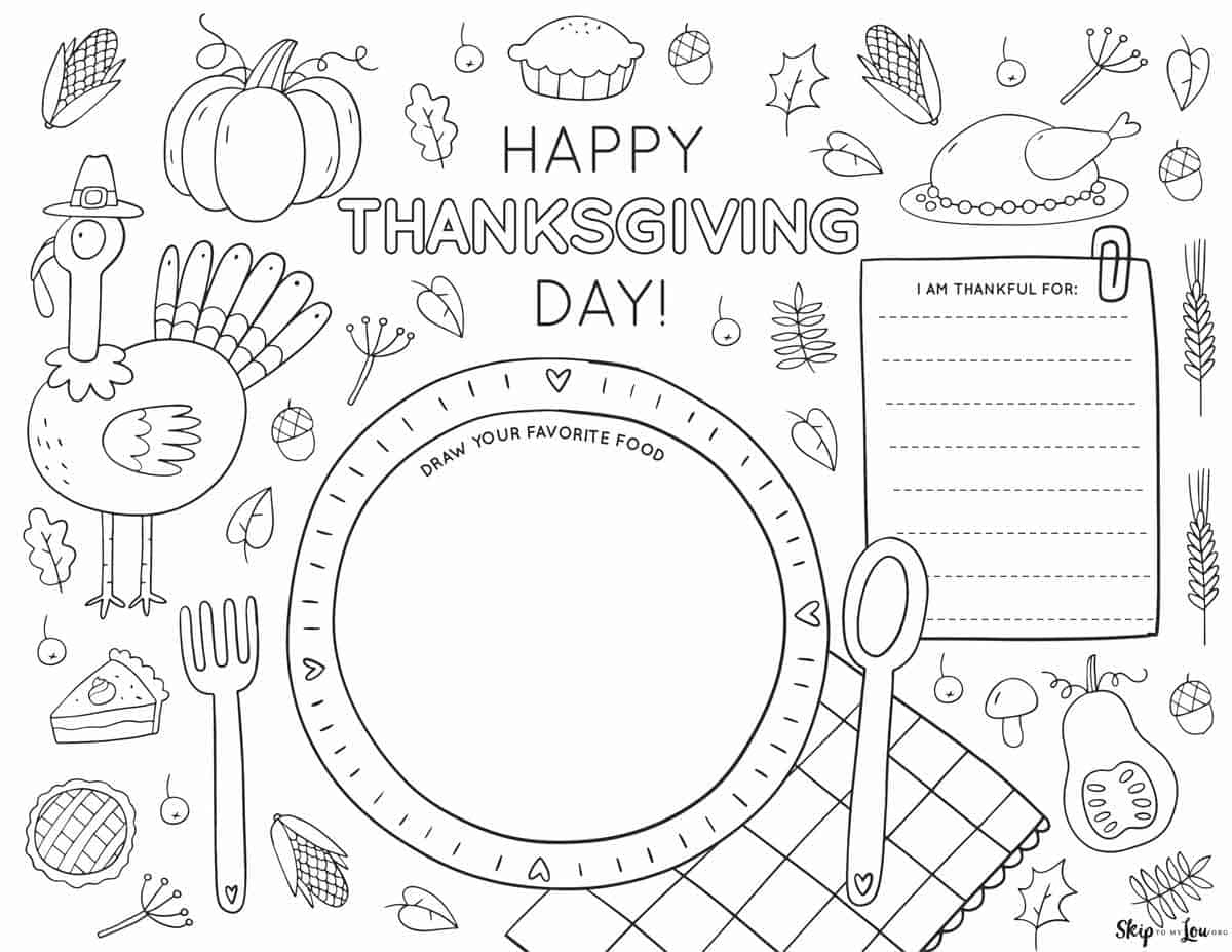 Free Thanksgiving Printables. | Skip To My Lou inside Thanksgiving Worksheets For Kids