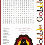 Free Thanksgiving Puzzles ~ Word Search And Maze Printable   Daily In Thanksgiving Puzzle Worksheets