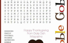 Free Thanksgiving Puzzles ~ Word Search And Maze Printable - Daily in Thanksgiving Puzzle Worksheets